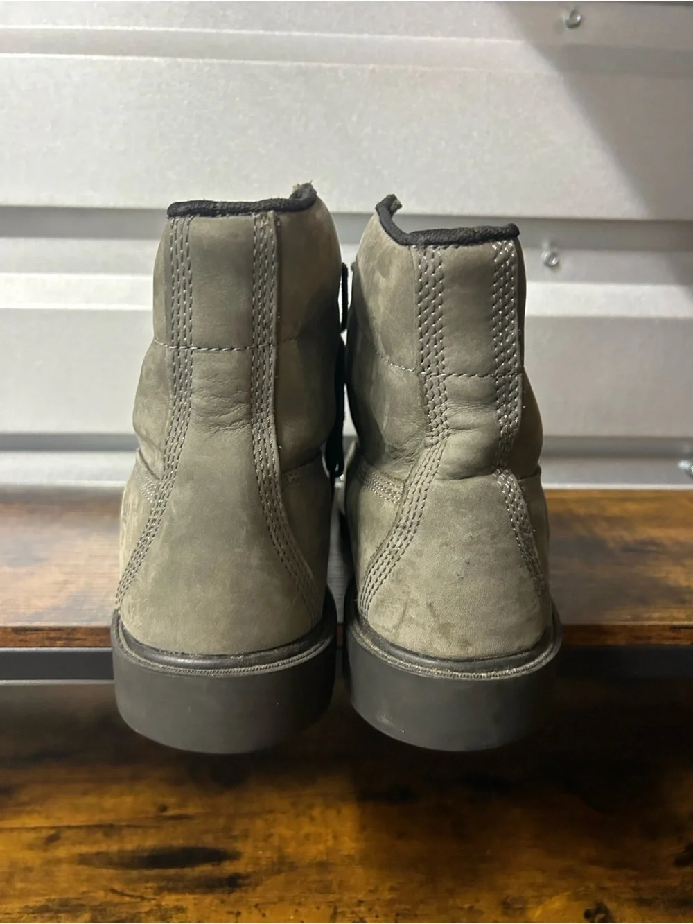 Timberland Men's 6-In Basic Waterproof Boots Medium Grey Nubuck TB0A111F Sz 9